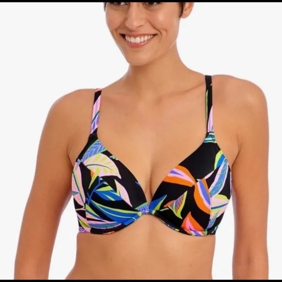 Freya Women's Desert Disco Underwire Plunge Bikini Top NWT Size 34I - Picture 2 of 11